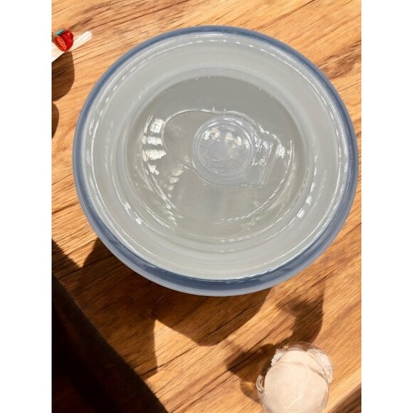 Signature Housewares Stoneware Ceramic Aztec Design Storage Bowl w/ Lid Microwav - Picture 5 of 8